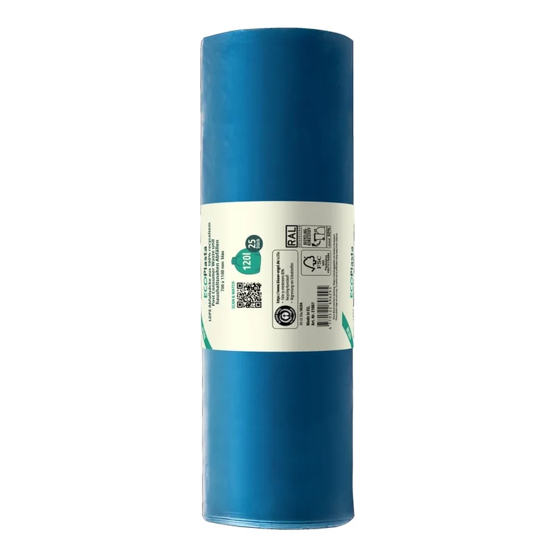 ECOPlasta Müllsack 120 L, blau, 82 my