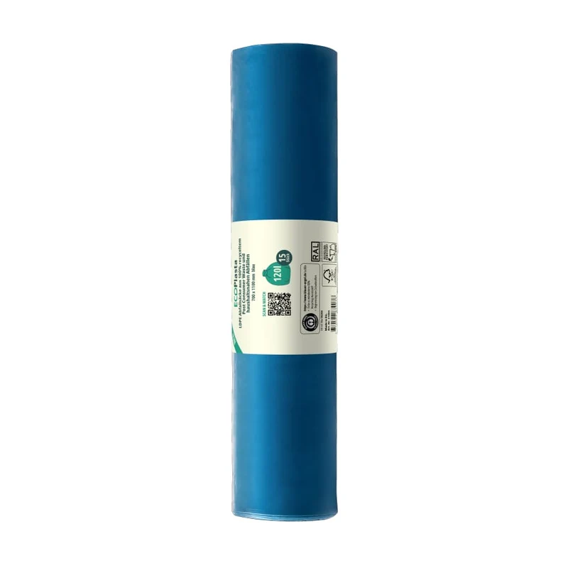 ECOPlasta Müllsack 120 L, blau, Typ 80, 53 my