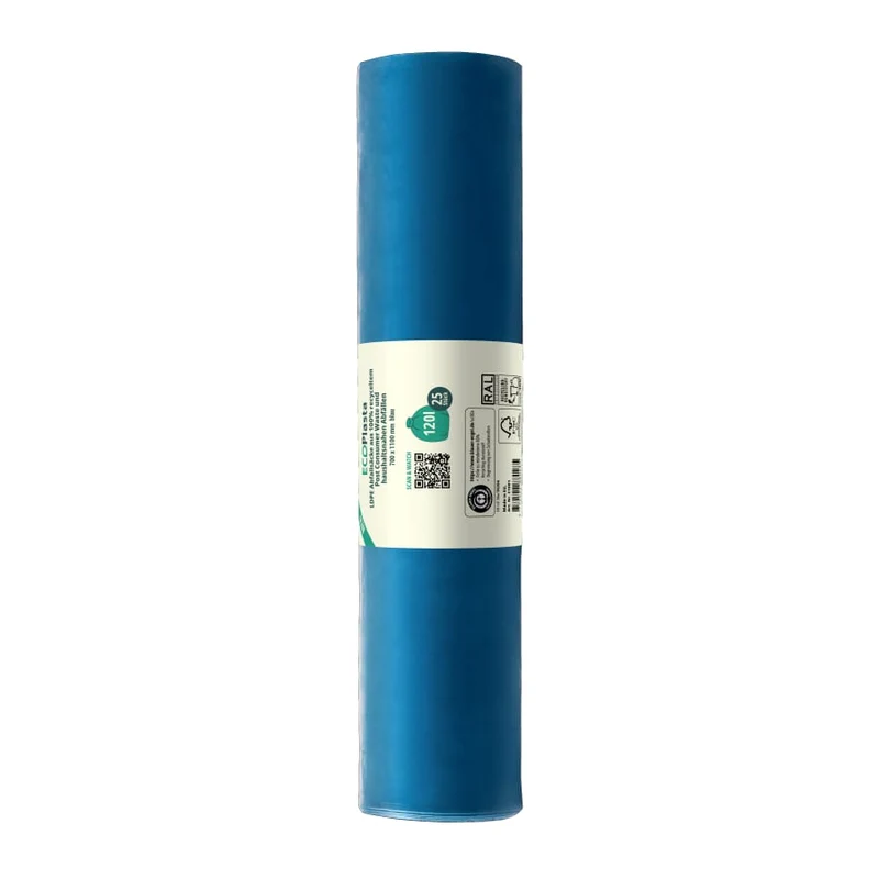 ECOPlasta Müllsack 120 L, blau, Typ 60, 28 my