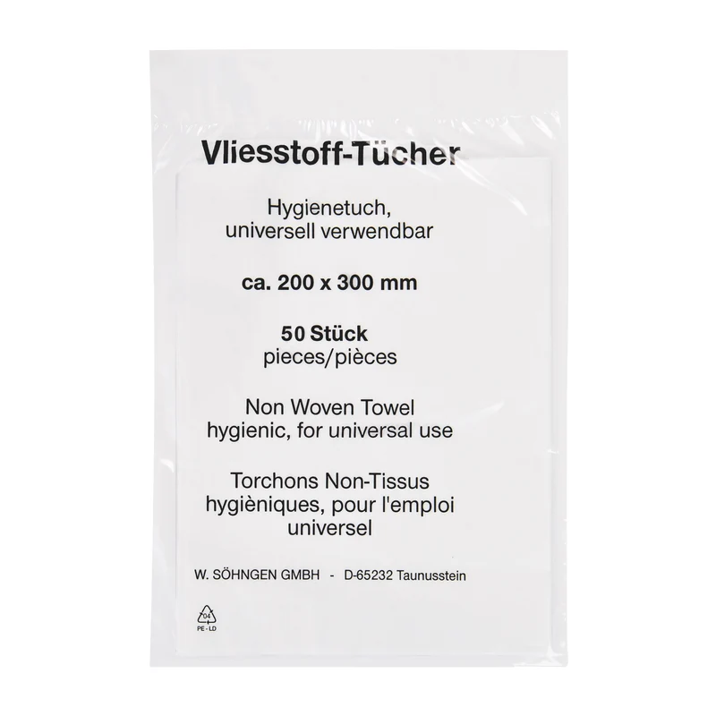 Vliestücher 200 x 300mm à 50 Stück | Packung (50 Stück)