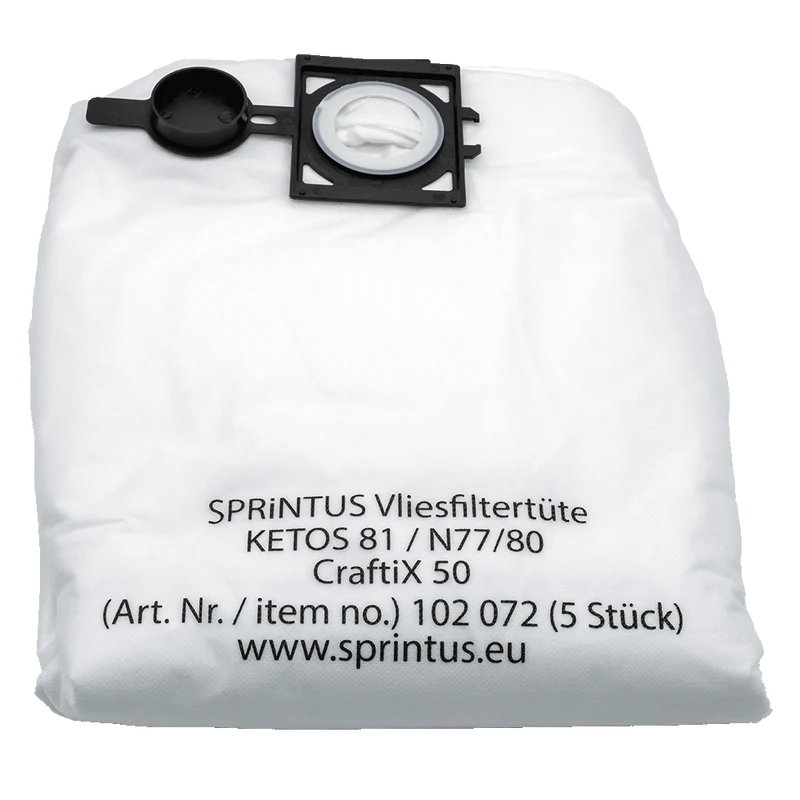 102072 Vliesfiltertüte für N 77, N 80, Ketos 81 und CraftiX 50 SPRiNTUS