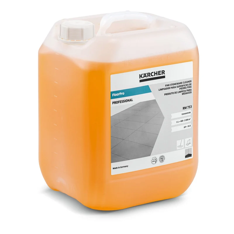 FloorPro Feinsteinzeugreiniger RM 753 verhindert Wiederanschmutzung
