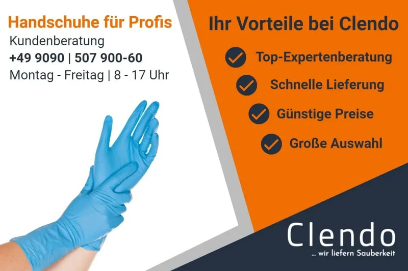 Hygostar "Safe Long" Nitril-Handschuhe Schwarz 100 Stück