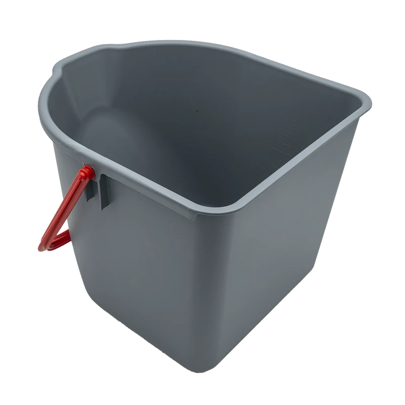 306531 Eimer 15 Liter, grau, roter Henkel für VariX ZERO SPRiNTUS