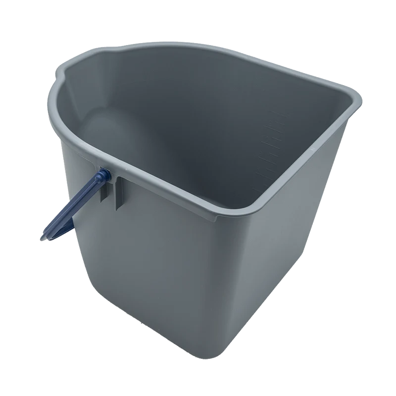 306530 Eimer 15 Liter, grau, blauer Henkel für VariX ZERO SPRiNTUS