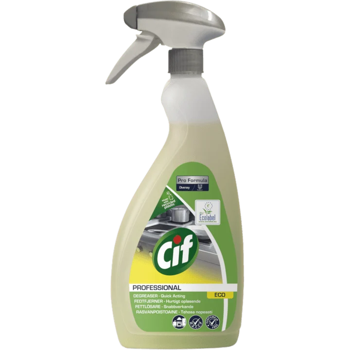 Cif Professional ECO Fettlöser, Nachhaltiger Fettlöser und Küchenreiniger mit EU-Ecolabel | Flasche (750 ml)