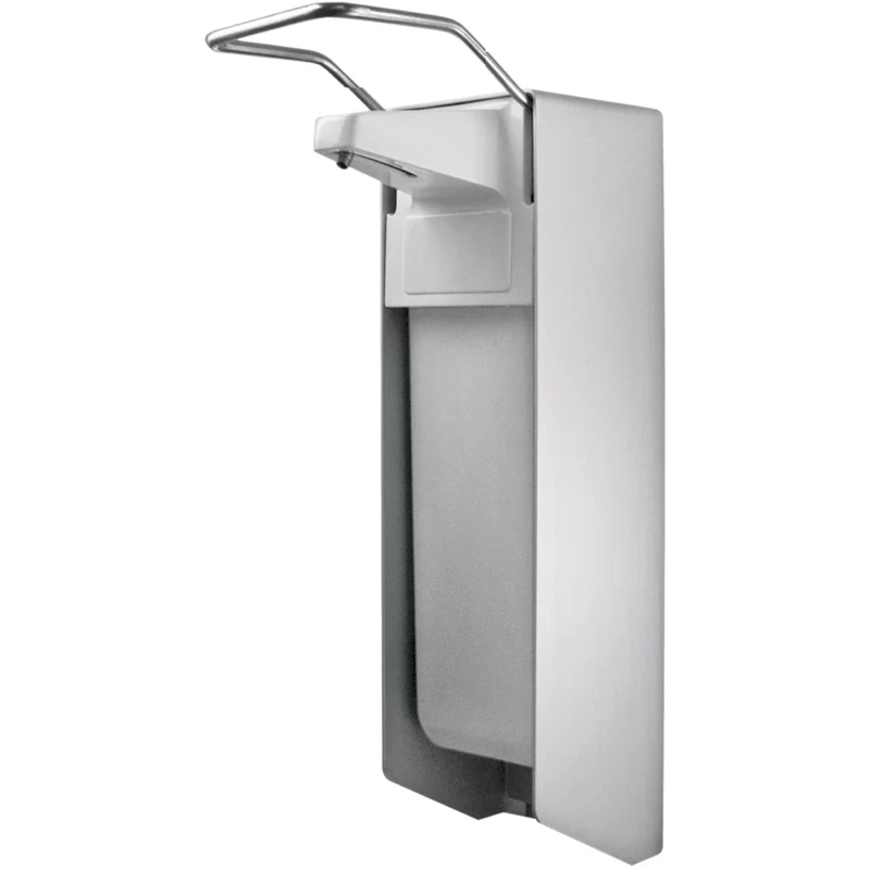 TEMDEX Desinfektionsmittel- und Seifenspender Aluminium, Kunststoffpumpe