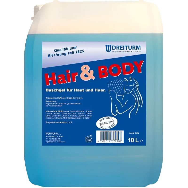 Dreiturm HAIR & BODY Shampoo & Duschgel extramild 10l