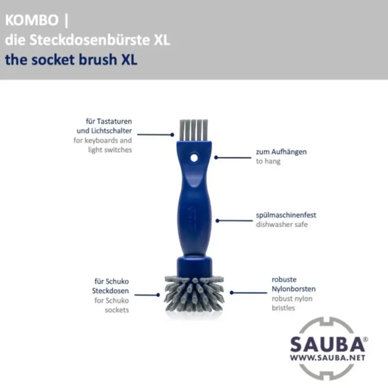 SAUBA KOMBO Technik-/Steckdosenbürste XL