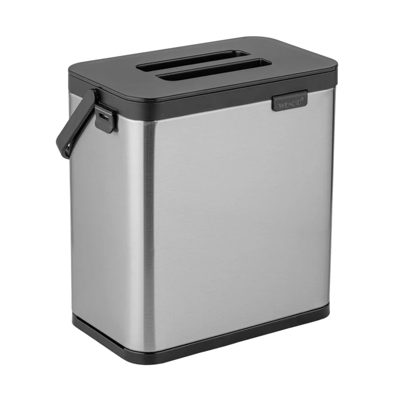 WENKO Colin Abfallsammler 3 Liter, Edelstahl