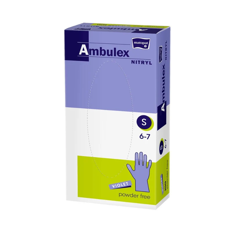 Ambulex Nitrilhandschuhe violett ungepudert