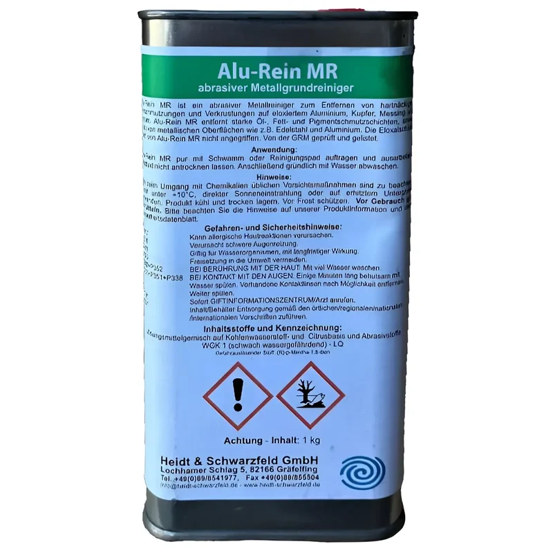 Heidt & Schwarzfeld Metallgrundreiniger Alu-Rein MR 1kg