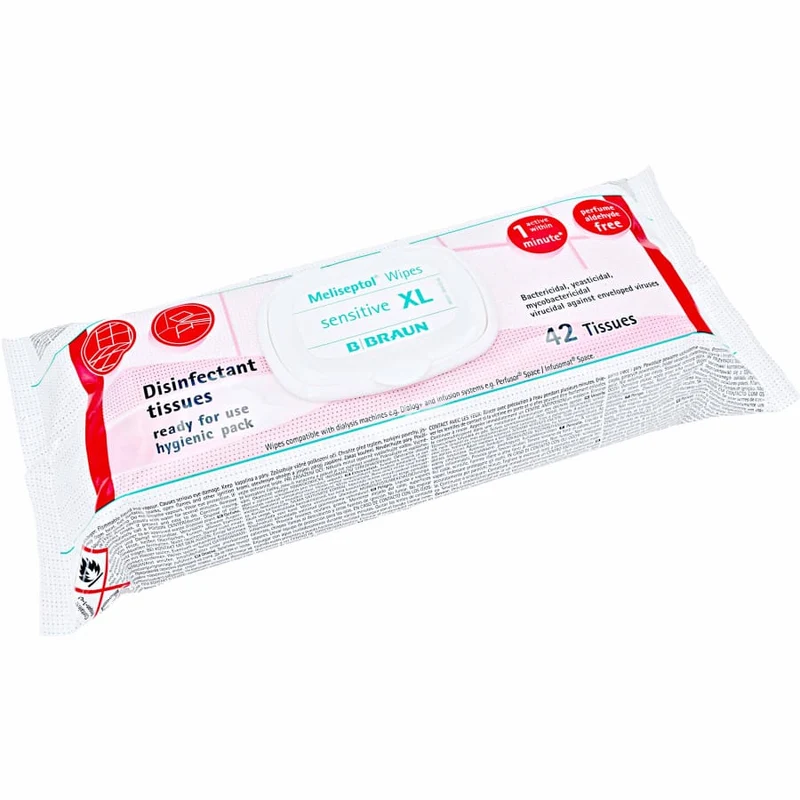 B. Braun Meliseptol® Wipes sensitive Flowpack Desinfektionstücher