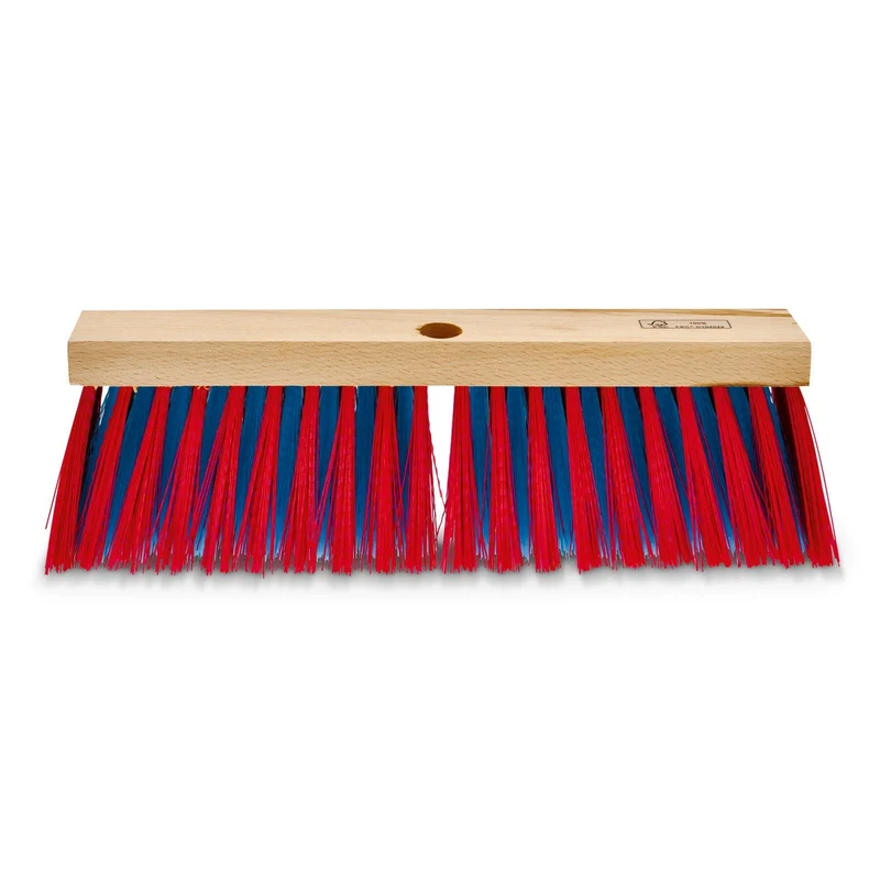 Straßenbesen Elaston grob-fein, rot/blau, 40 cm