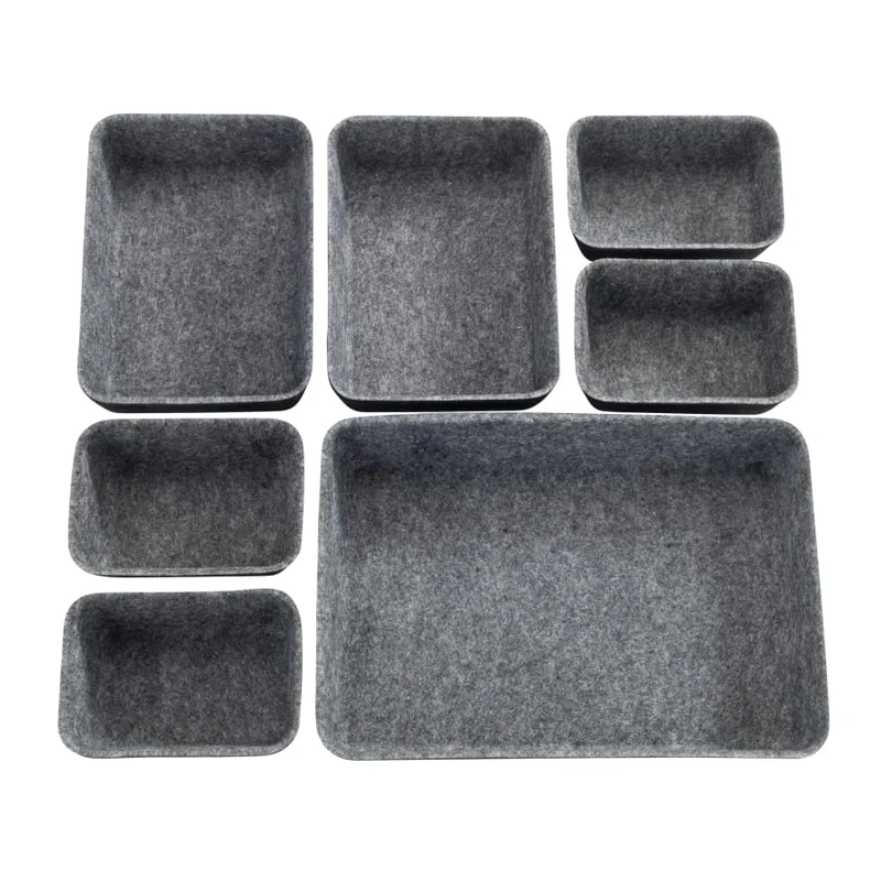 WENKO Schubladen Organizer Filz Set, 7-teilig