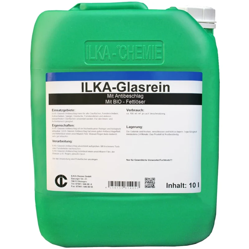 ILKA Glasrein Antibeschlag Glasreiniger mit Antibeschlageffekt