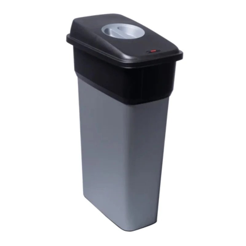 Vileda Professional Geo Abfallbehälter mit Deckel, 70 Liter