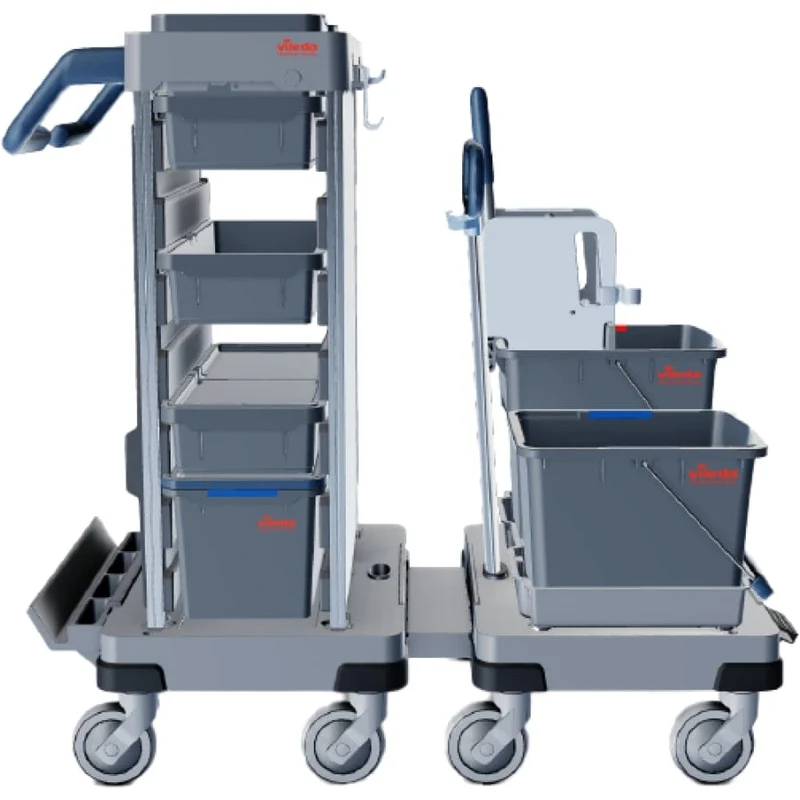 Vileda Professional Origo 2 A-B Reinigungswagen mit Eimern und Presse