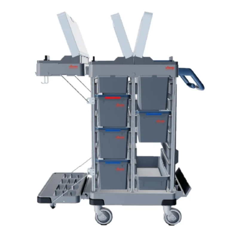 Vileda Professional Origo 2 CX Reinigungswagen mit klappbarem Abfallbereich