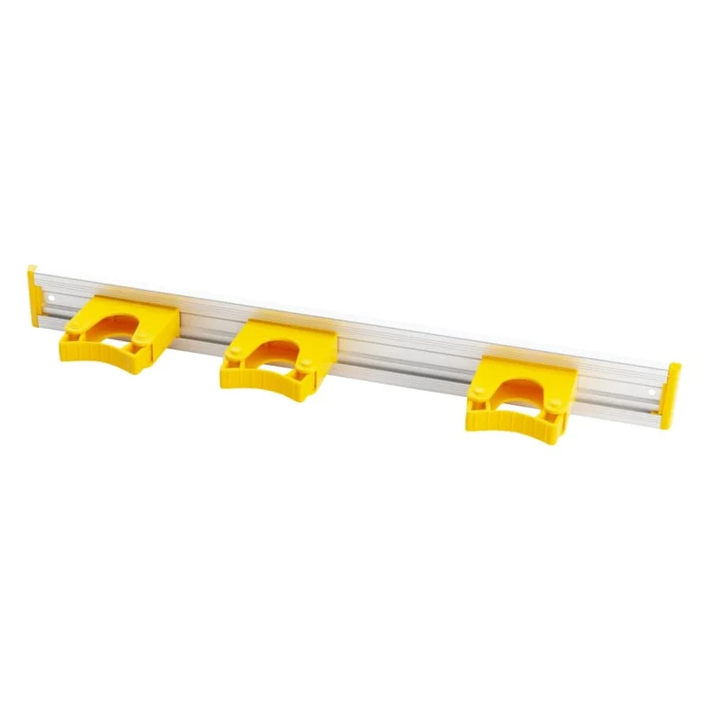 Haug Alu-Geräteleiste, Wandhalterung für Besenstiele, 3 Halter