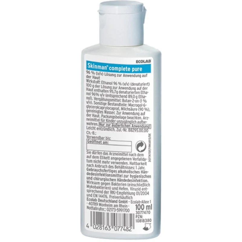 ECOLAB Skinman® complete pure Händedesinfektion