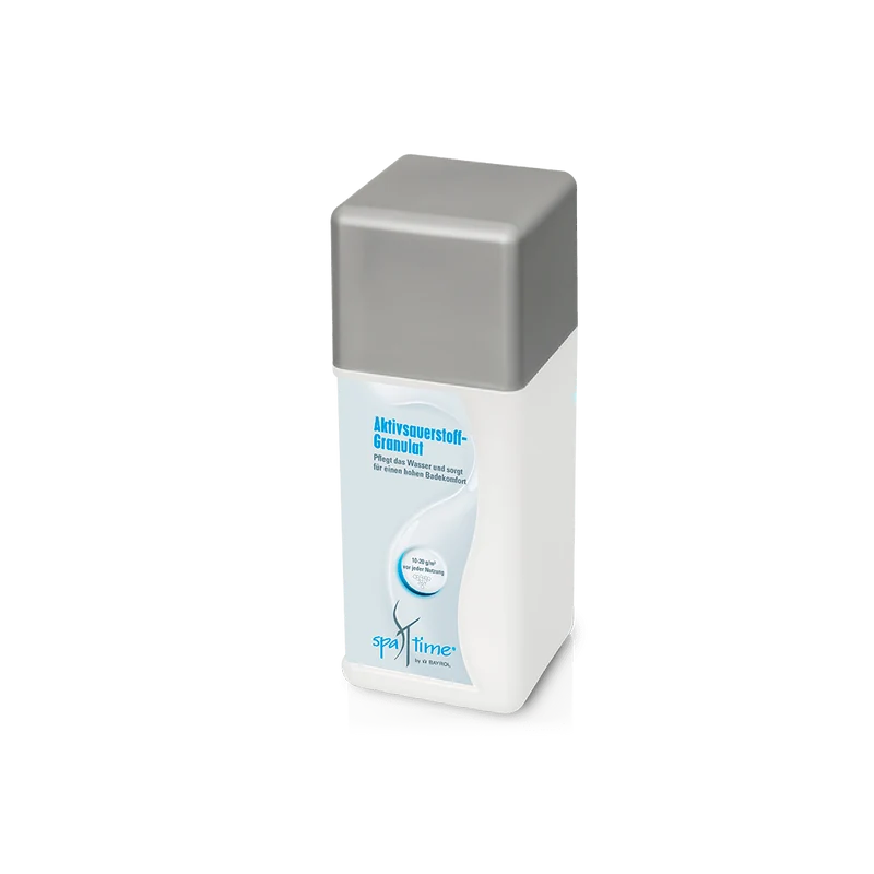 BAYROL SpaTime Aktivsauerstoff-Granulat 1 kg chlorfreie mit Sofortwirkung | Flasche (1 kg)