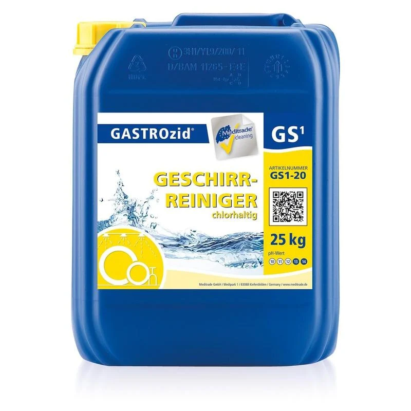 Meditrade GASTROzid© GS1 Geschirrreiniger 25kg | Kanister (25 kg)