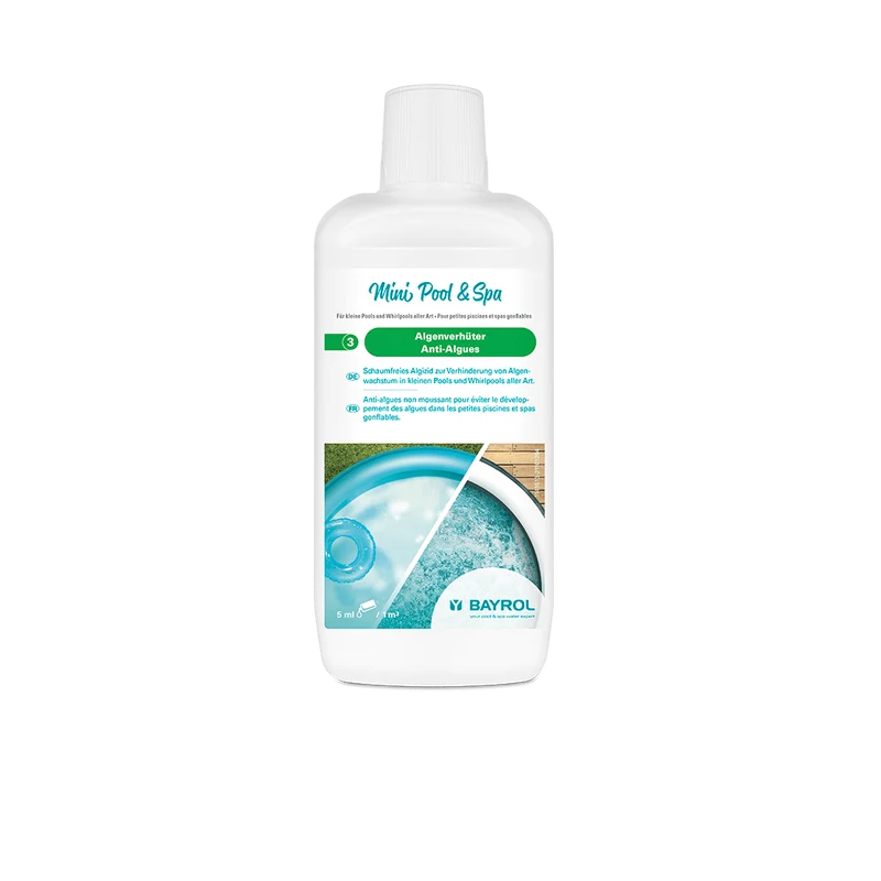 BAYROL Mini Pool & Spa Algenverhüter 1 L Algizid zur Verhinderung von Algenwachstum | Flasche (1 l)