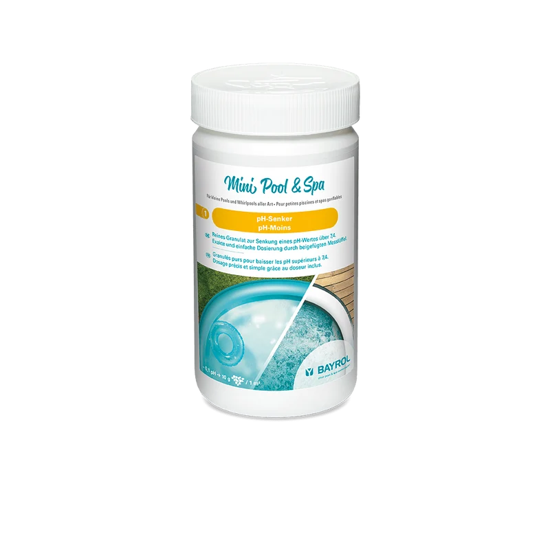 BAYROL Mini Pool & Spa pH-Senker 1,5 kg Schnell wirksam mit Dosierlöffel | Dose (1500 g)