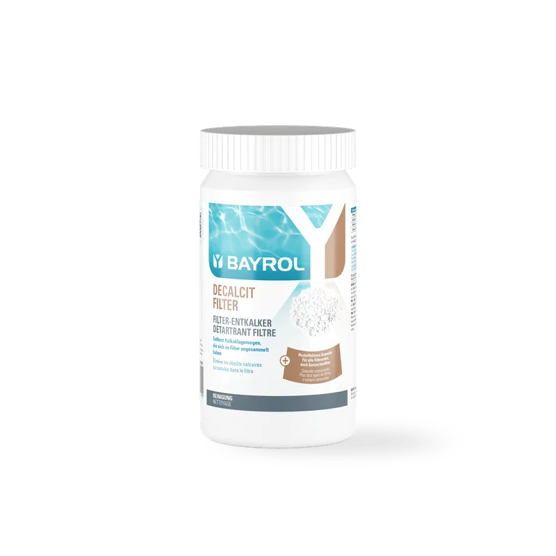 BAYROL Decalcit Filter 1 kg Hocheffektives Granulat zur Schnellentkalkung | Dose (1 kg)