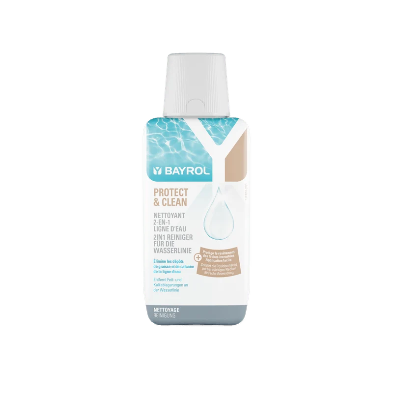 BAYROL Protect & Clean 350 ml Wasserlinie während der Saison, ganz ohne Salzsäure | Flasche (350 ml)