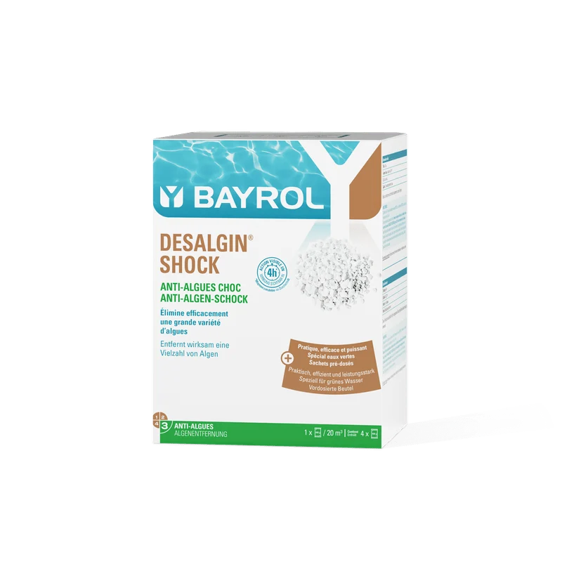 BAYROL Desalgin® SHOCK 1,6 kg Anti-Algenmittel in Form von Chlorgranulat | Dose (1600 g)