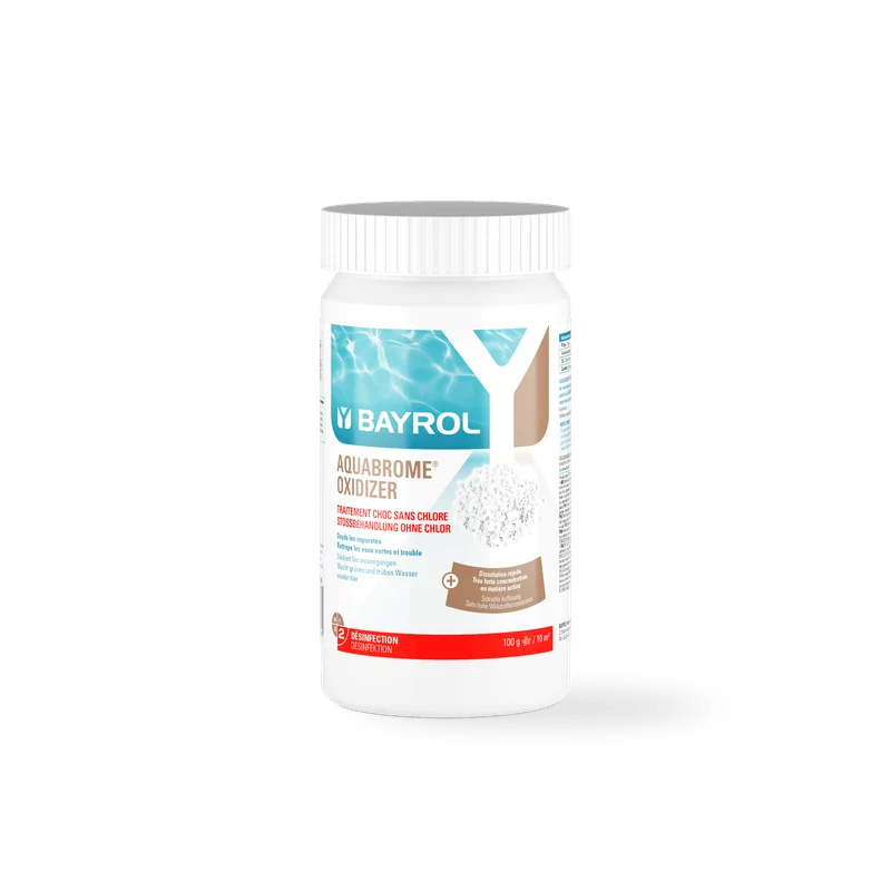 BAYROL Aquabrome® Oxidizer 1,25 kg Granulat zur Stoßbehandlung bei Wasserproblemen | Dose (1250 g)