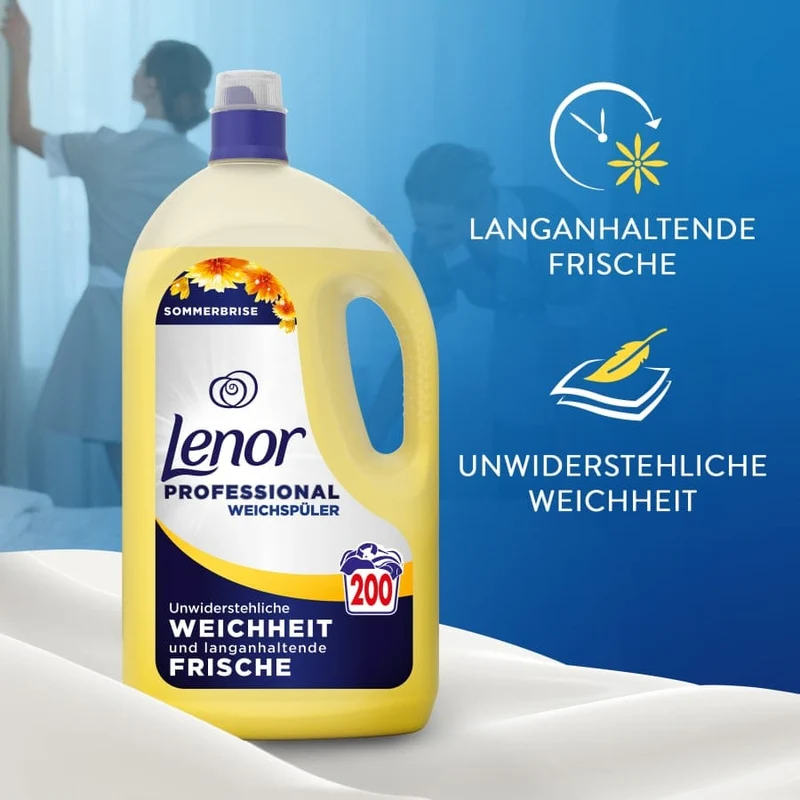 Lenor Professional Weichspüler Sommerbrise, 4 l (200 WL)