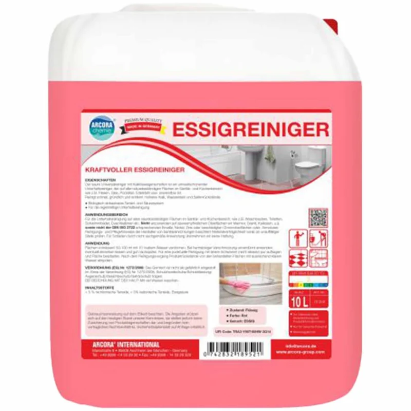 Arcora Essigreiniger Universalreiniger mit Kalklöseeigenschaften
