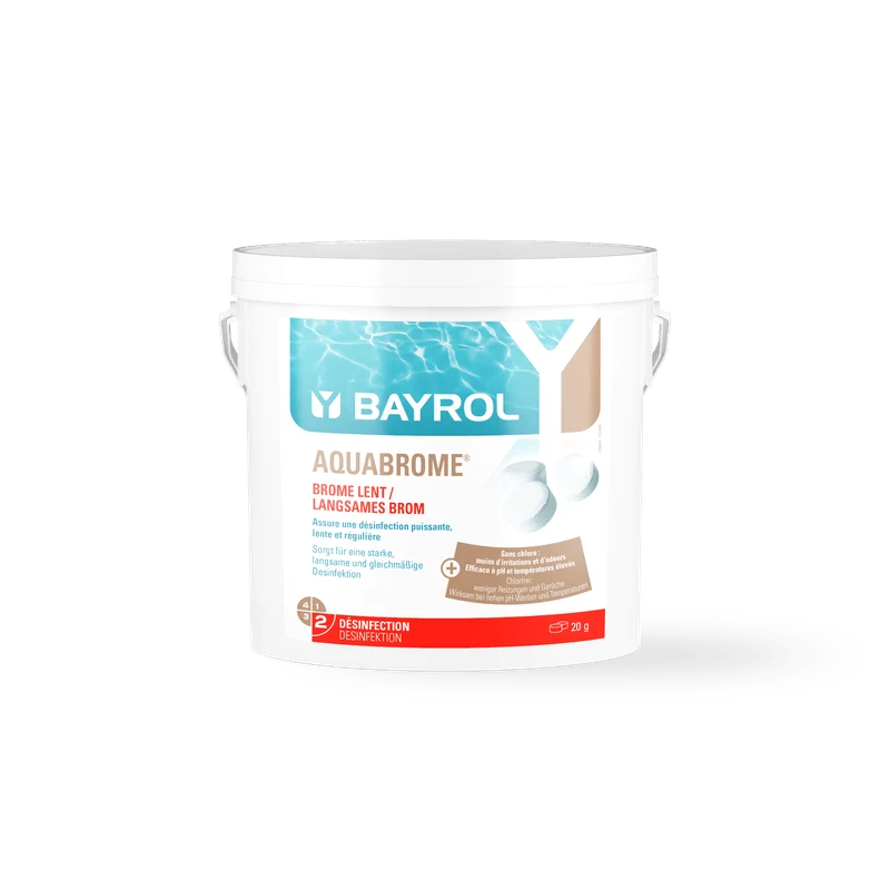 BAYROL Aquabrome® Bromtabletten 5 kg Eimer für die Dauerdesinfektion von Pools | Eimer (5 kg)