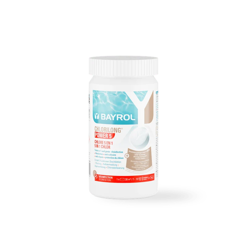 BAYROL Chlorilong® POWER5 Langsamlösende 5-Funktionen-Chlortabletten