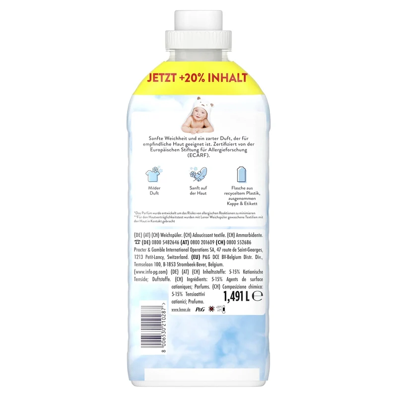 Lenor Weichspüler Sensitiv, 71 und 87 WL