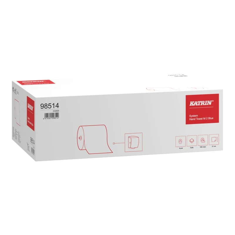 Katrin System Handtuchrolle M 705 Blatt, 2-lagig, blau