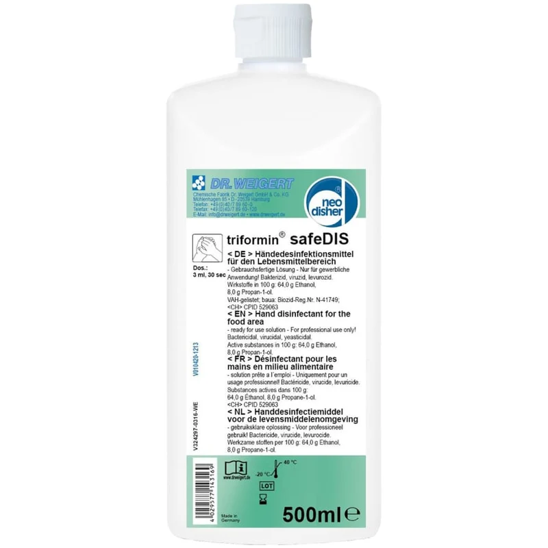 Dr. Weigert triformin safeDIS Händedesinfektionsmittel
