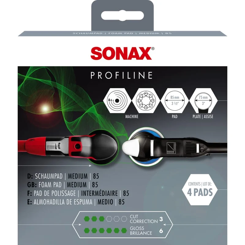SONAX PROFILINE 85 Schaumpad, medium