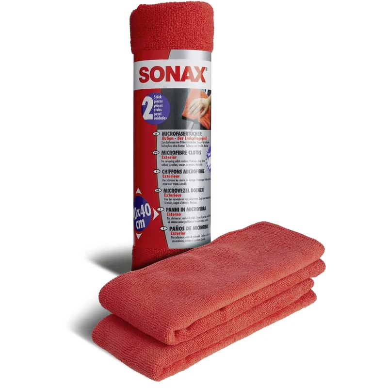 SONAX Microfasertuch Außen, Lackpflege