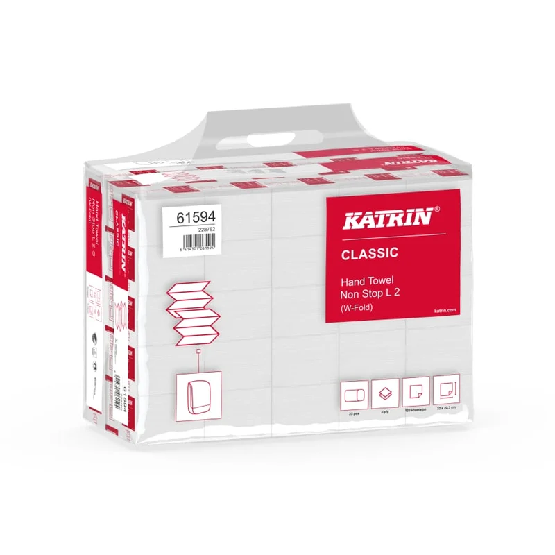 Katrin W-Falz Falthandtücher Non Stop L 2-lagig, 120 Blatt