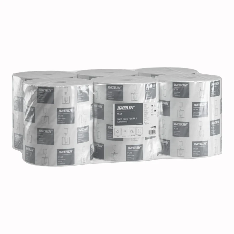 Katrin Plus Centerfeed Handtuch-Mehrzweckrolle M 2-lagig, 600 Blatt