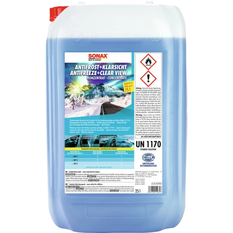 SONAX AntiFrost & KlarSicht Scheibenreiniger Konzentrat Citrus