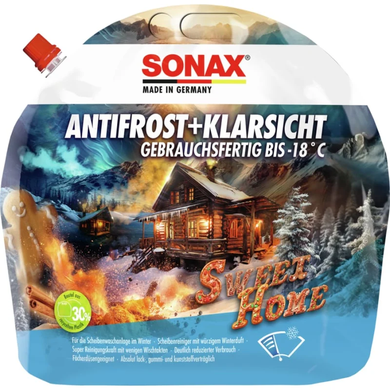 SONAX Antifrost & Klarsicht, Frostschutz bis –18 °C, Sweet Home