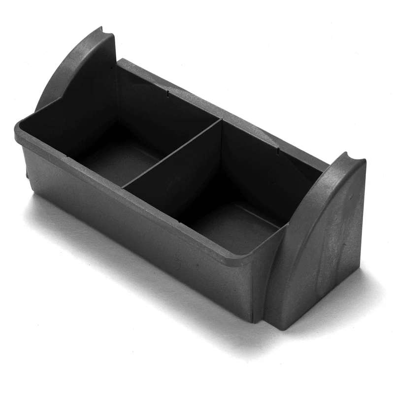 Numatic Ablageschale schmal mit Facheinteilung, schwarz, reflo | Packung (1 Stück)