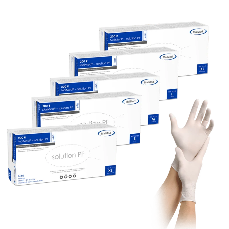 MaiMed-solution PF Nitril-Handschuhe zu 200 St./Box
