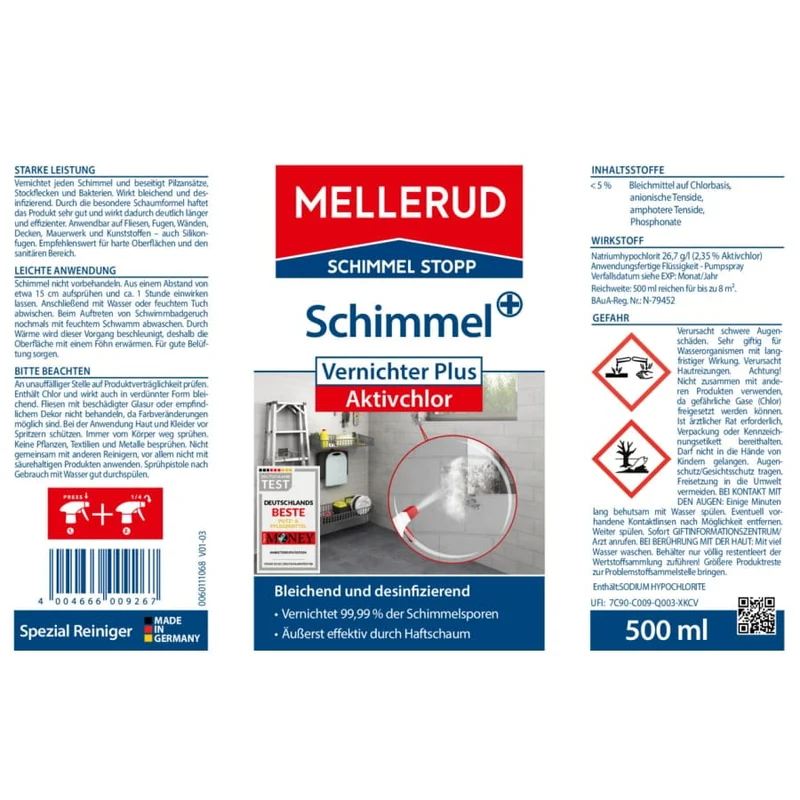 Mellerud Schimmel Vernichter Plus Aktivchlor