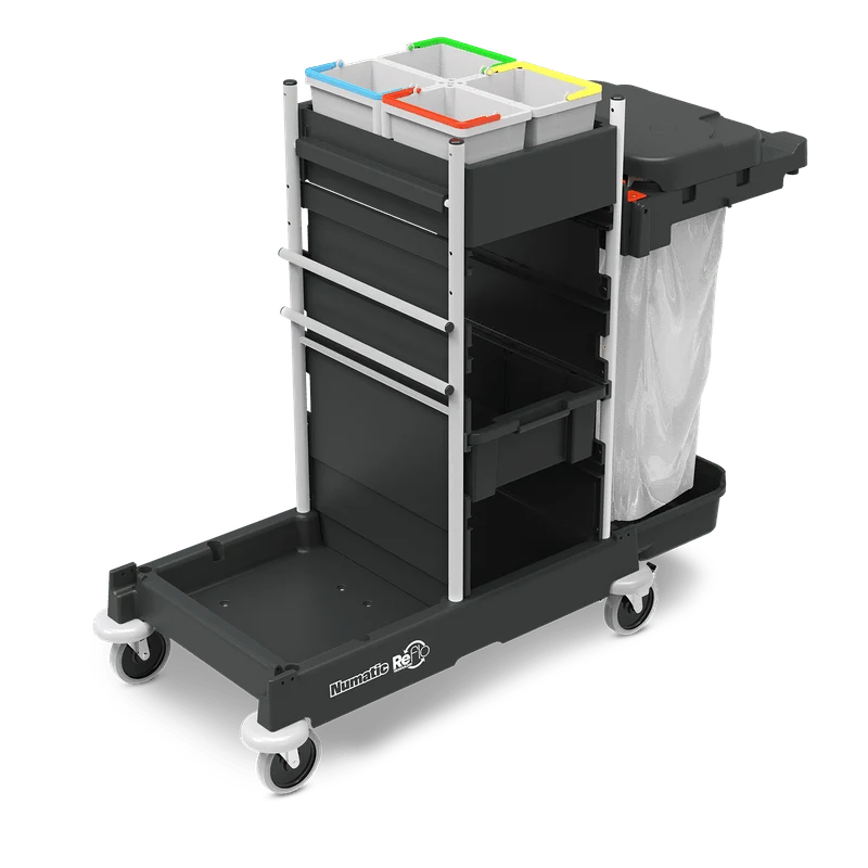 Numatic Reinigungswagen SM1(Reflo) ohne Pressenset(Grundmodell ProCar 7 Plus) | Packung (1 Stück)